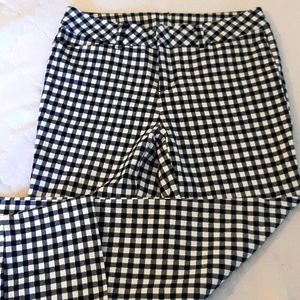 Faded Glory black & white checked   pants